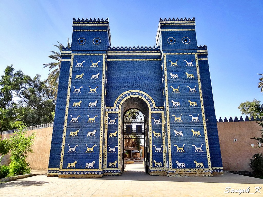 102 Hillah Babylon Ishtar gate reconstruction Хилла Вавилон Ворота Иштар реконструкция