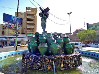 102 Baghdad Kahramana square Ali Baba fountain Багдад Площадь Кахрамана Фонтан Али Баба